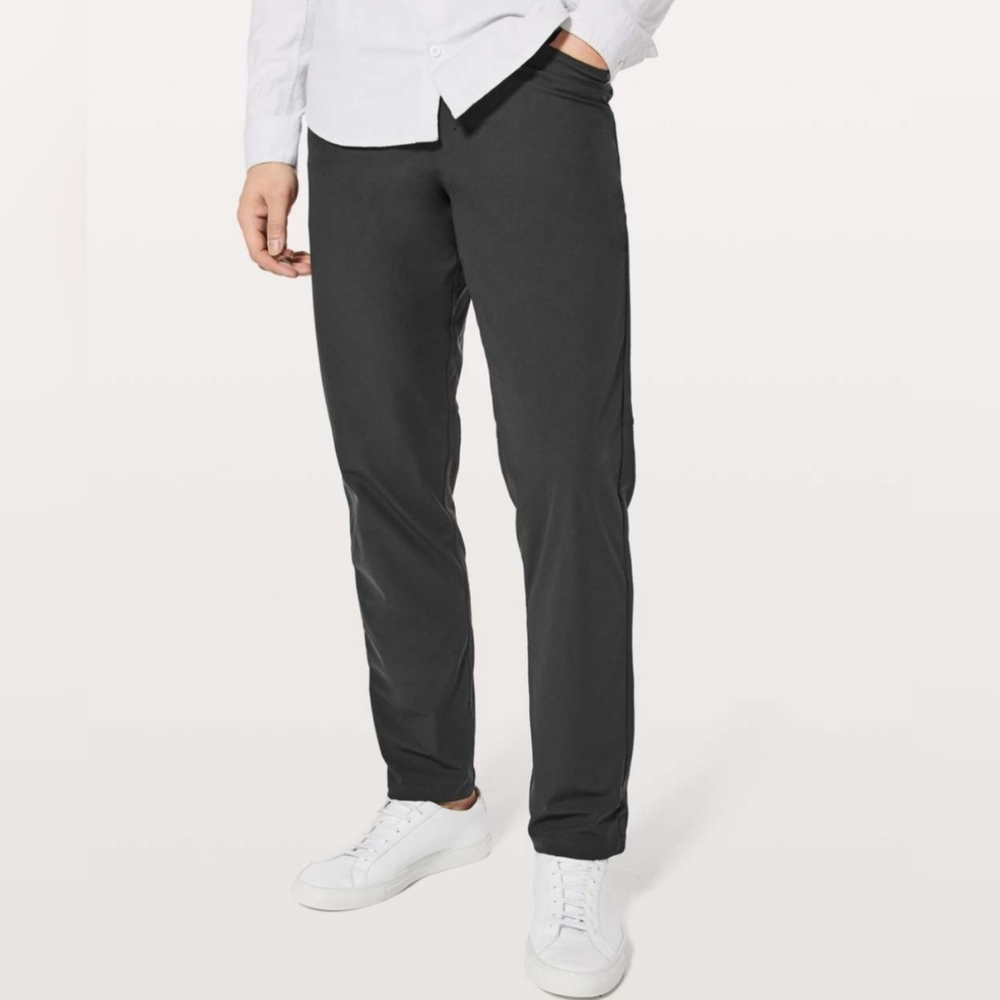 Lululemon Men's ABC Pant Classic Fit Trouser Warpstreme Dark Gray Size‎ 36